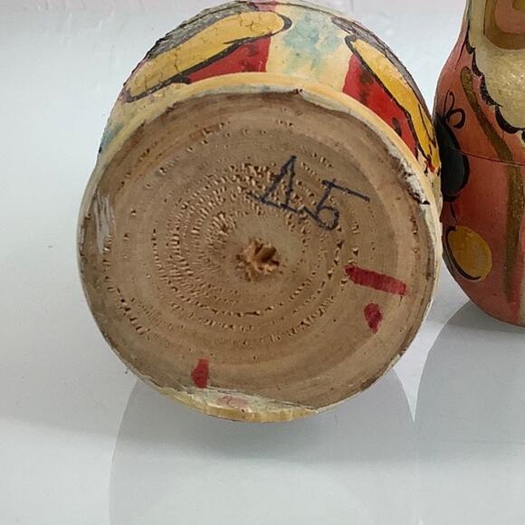 VGT Santa Claus Soviet Union Russia Matryoshka 1996 Nesting Dolls 5 complete - Picture 3 of 12